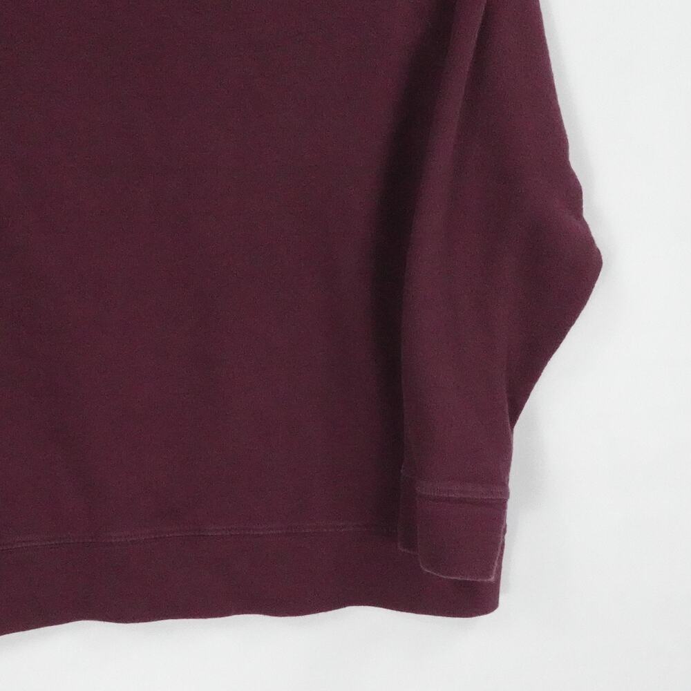 James Perse Sweater‎ Womens 0 Burgundy Pullover Crewneck Preppy Casual Lounge - Picture 10 of 15